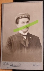 Student in Couleur - Abzeichen ? - CDV Atelier Strauss & Co. Wien / Studentika - Bild 1 von 3