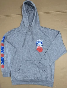 UFC Pullover Hoodie “As Real As It Gets” Gray Men’s Size XL - Picture 1 of 7