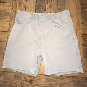Pantaloncini da allenatore grigio chiaro abbigliamento sportivo da lavoro di squadra 32-34 6" con cuciture interne - Foto 1 di 7