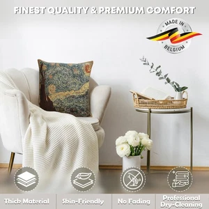 Cushion  Pillow Covers Starry Night Belgian  Van Gogh ArtTapestry New  Arrival - Picture 1 of 15