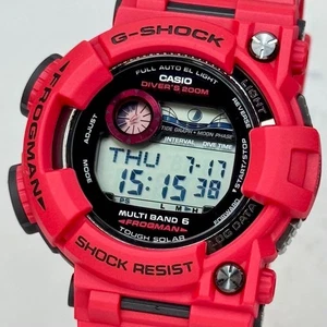 Unused MINT CASIO G-SHOCK GWF-1000RD-4JF FROGMAN Burning Red Solar Radio - Picture 1 of 20