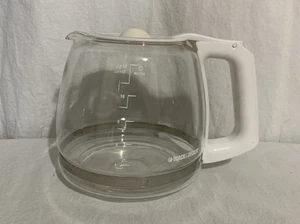 Black and Decker Ricambio 12 Tazze Caraffa in Vetro Caffettiera Bianco - Foto 1 di 6
