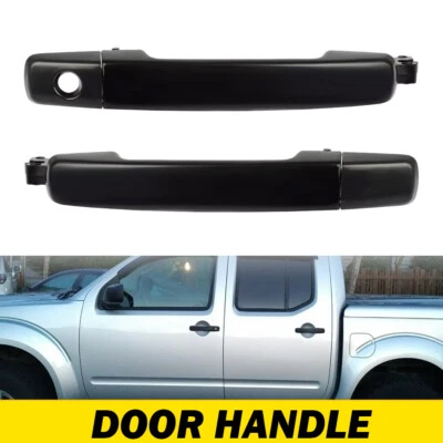 Manija de puerta exterior delantera izquierda+derecha para 05-08 Nissan Frontier 2005-2015 Xterra Foto 1 de 4