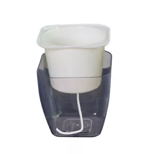 Fully Transparent Flower Pot Self-watering Planter Indoor Flowerpot - Picture 1 of 12