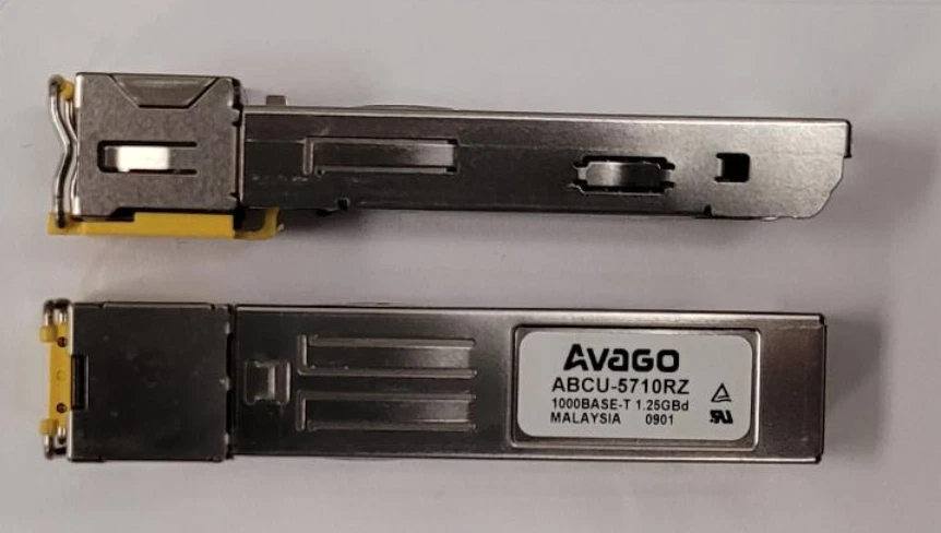 AVAGO BROADCOM ABCU-5710RZ SFP 1.25GB 1000BASE-T Copper Transceiver 100m UNUSED - Image 1 of 1