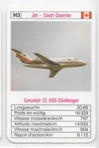 Karte Nr. H3 - Canadair CL 600 Challenger - Bild 1 von 2