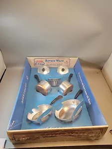 Chilton Revere Ware Aluminum Copper Bottom Replica Play Set Pots ,Pans Sealed - Picture 1 of 5