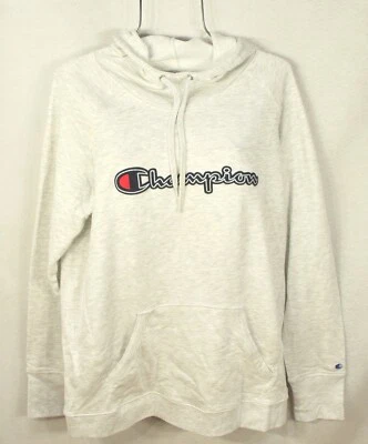 Champion Mujer’s Sudadera con Capucha XL Blanco Mármol Logo Pullover Manga Larga Con Capucha Top Nuevo con Etiquetas Foto 1 de 4