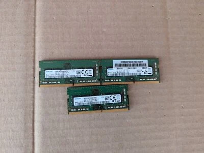 LOT OF 3 SAMSUNG 4GB M471A5143SB1-CRC 1RX8 PC4-2400T LAPTOP MEMORY RAM i7-9(5) - Image 1 of 3