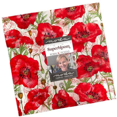 Superbloom Moda Layer Cake 42 100% Cotton 10" Precut Quilt Squares - Image 1 of 4
