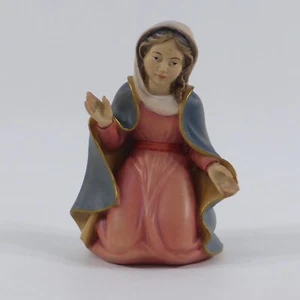 Figura de pesebre tallada en madera Belén pesebre San Pedro Maria pintada para 14 cm talla - Imagen 1 de 5