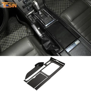 ?Consola central panel de cambio de marchas cubierta embellecedor para Ford Mustang 10-14 fibra de carbono - Imagen 1 de 9