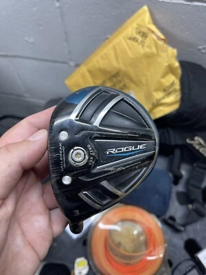 Callaway Rogue Sub Zero 15° 3 Fairway Wood Head Only Broken Shaft - Image 1 of 4