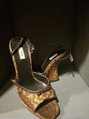 Sandália anabela Prada 37 - Imagem 1 de 4