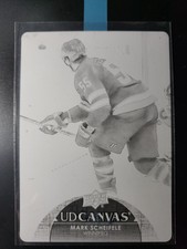 2021-22 Upper Deck Series 2 Mark Scheifele 1 of 1 Black Canvas Printing Plate 
