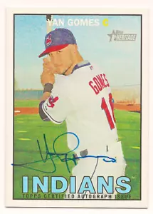 2016 Topps Heritag #ROA-YG (Real One Auto) Yan Gomes INDIANS - Picture 1 of 2