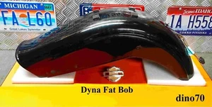 Harley Davidson parafango posteriore originale nero lucido x Dyna Fat Bob - Foto 1 di 16