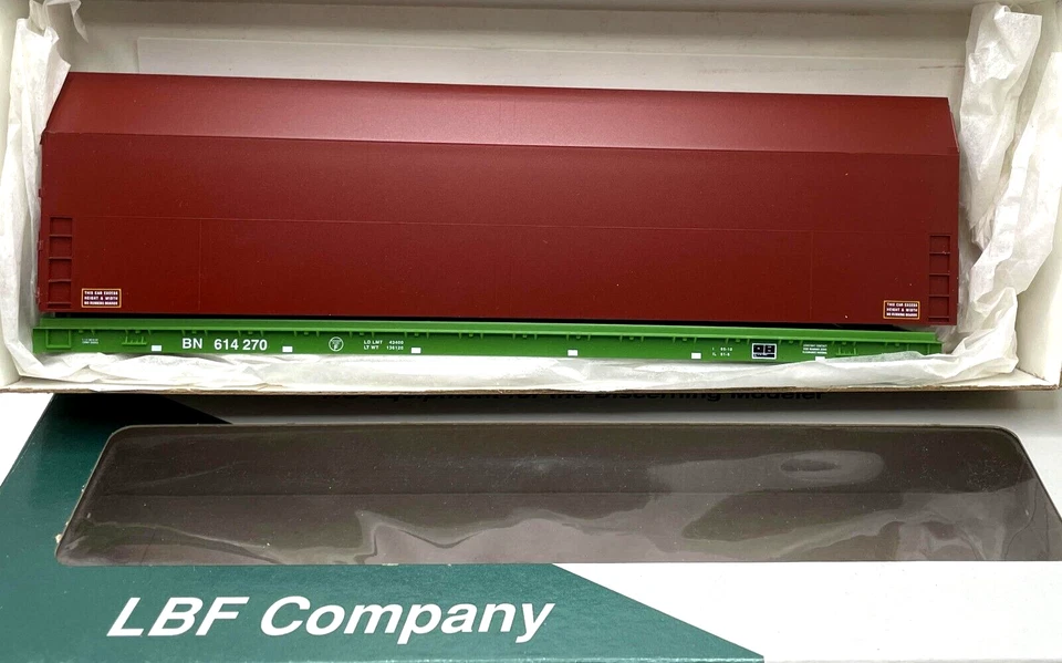 HO LBF 1803-1 BOEING SKYBOX TUSCAN BURLINGTON NORTHERN FLAT CAR KIT BN 614270 - Image 1 of 1