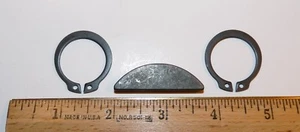 NEU Troy BiltHorse Deichsel Achse Schlüssel 1/4" x 1 1/4" Schlüssel (M-714-04014) + 2 Sprengring - Bild 1 von 1