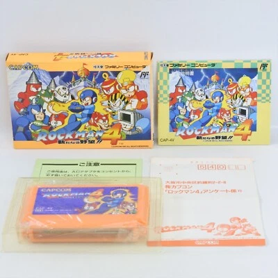 Famicom ROCKMAN 4 Megaman GOOD Nintendo 2096 fc - Image 1 of 4