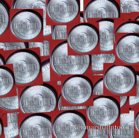2012 D Jefferson Nickel Roll ~ 40 each from Mint Set in Mint Wrapper Cover