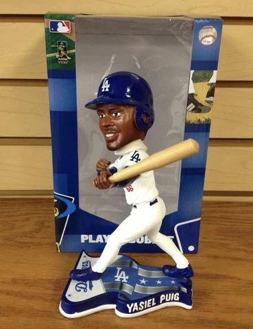 ⚾️Yasiel Puig Los Angeles Dodgers 2013 Rookie Bobble Bobblehead⚾️ Cover