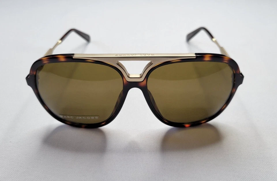 MARC JACOBS MJ618/S 147/EC ЗОЛОТОЙ ГАВАНА АВИАТОР СОЛНЦЕЗАЩИТНЫЕ ОЧКИ СДЕЛАНО В ИТАЛИИ - Изображение 1 из 4
