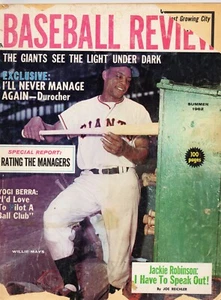 Vintage Baseball Review Willie Mays Sommer 1962 Baseball MLB Magazin 100 Seiten - Bild 1 von 2