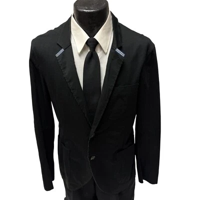 ARMANI Exchange BLACK Surgeon Cuff Sport Coat UNSTRUCTURED Jacket CASUAL Jacket - Image 1 of 4