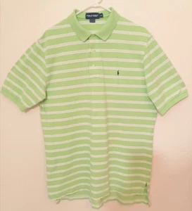 Polo Golf Ralph Lauren Poloshirt Herren XL Grün Gestreift Freizeit Kurzarm - Bild 1 von 3