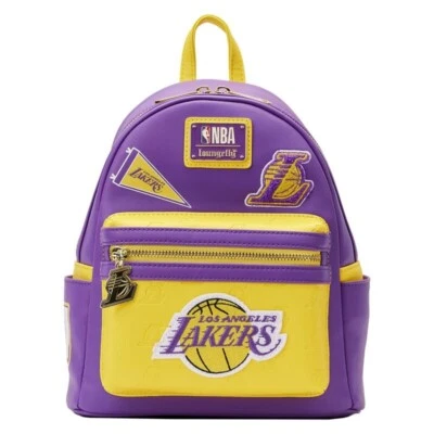 Loungefly NBA Los Angeles Lakers Patch Icons Mini Backpack - Image 1 of 4