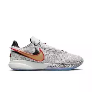 Nike LeBron XX (Size 13.5) DJ5423-100 "White/Gold/Black" Men's Sneakers - Picture 1 of 6