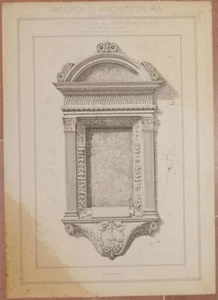 Memories Of Architecture Tabernacle Way Roman Siena Tuscany 1800 Chandra Nath - Picture 1 of 1