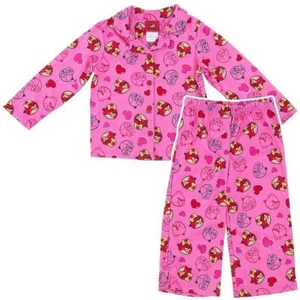 Angry Birds Girls Pink Button Down Pajama Set - Picture 1 of 1