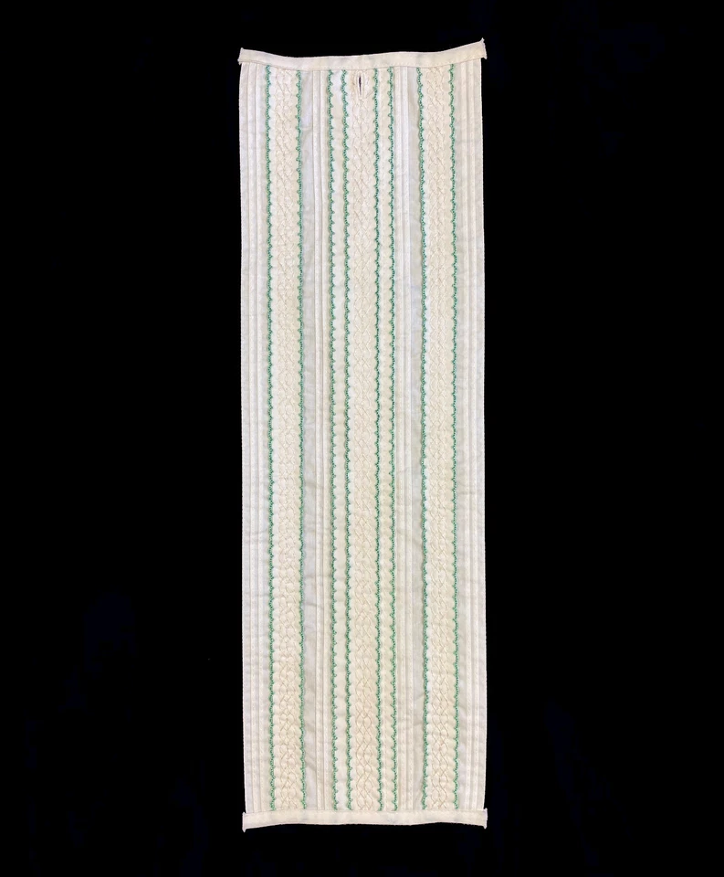 Camisa Esmoquin Verdadera Vintage Marfil con Borde Verde Volantes Dickie Botón Años 70 Foto 1 de 1