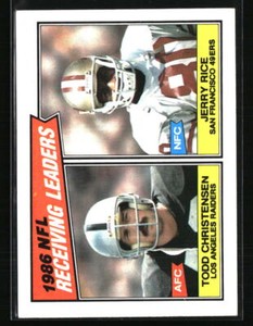 Todd Christensen / Jerry Rice LL 1987 Topps #228  Football Card