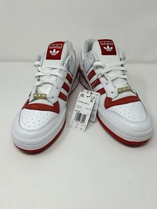 Adidas Forum Low CL size 11 White/Red-Gold. IG2756. - Picture 1 of 11