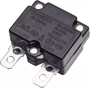 Weelye 2Pcs 20A 125/250Vac 50Vdc Automatic Reset Relay Thermal Switch Circuit - Picture 1 of 12