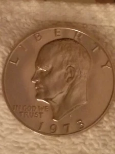 1973-S Eisenhower Dollar Proof Gem Deep Cameo MIT EINZIGARTIGEN FEHLERN / EINE SCHÖNHEIT! - Bild 1 von 9