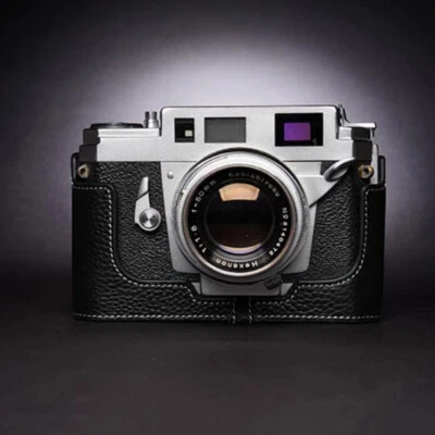 Genuine Real Leather Half Camera Case Bag Cover For Konica III IIIA(3A) IIIM(3M) - Image 1 of 4