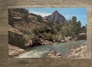 The Watchman Zion National Park Showing Makuntuweap River Springdale UT Postcard - Picture 1 of 2