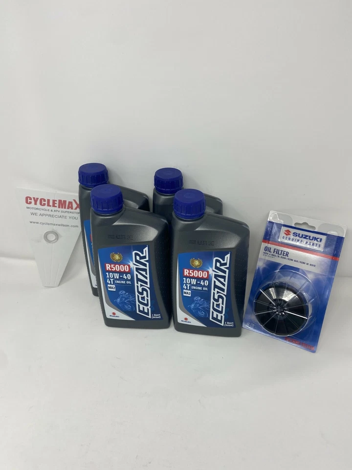 Kit de cambio de aceite OEM 2002-2019 Suzuki DL1000 VSTROM 10w40 Foto 1 de 3
