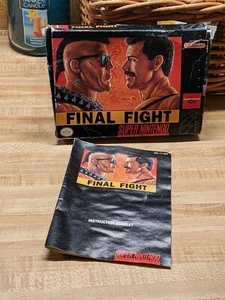 Super Nintendo FINAL FIGHT Spiel, Box und Handbuch Bilder ein Besitzer - Bild 1 von 12