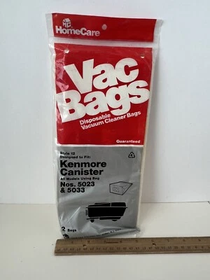 Home Care Kenmore Canister Style 12 sacos de aspirador descartáveis 2 sacos - Imagem 1 de 4