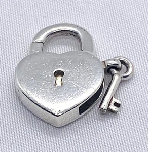 Tiffany & Co Sterling Silber 925 Vorhängeschloss Herz Schlüssel - Bild 1 von 5