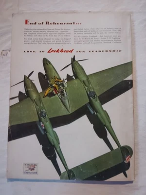 Latest Air -War Photographs Flying And Popular Aviation July 1942 Magazine  - Image 1 of 4