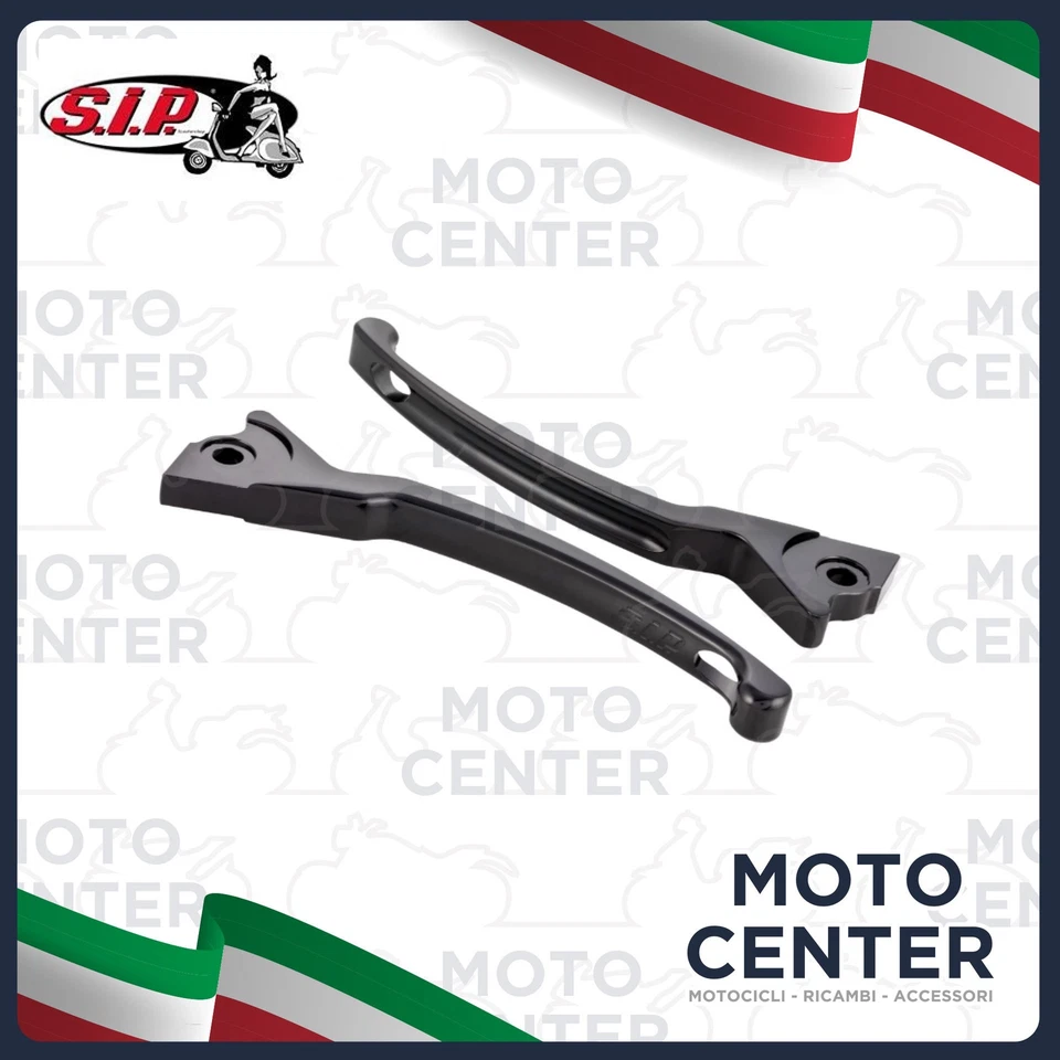 Paire Leviers Noir Sportive Sip Piaggio Vespa Granturismo 125 200 - GTS Gtv 125 - Photo 1/1