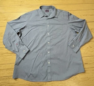 Camisa Untuckit Para Hombre 2XL Gris Abotonada Manga Larga Sin Arrugas Calce Relajado - Imagen 1 de 11
