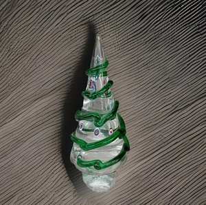 Vintage MURANO Italy Art Glass Crystal MILLEFIORI Cone CHRISTMAS TREE - Picture 1 of 6