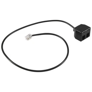 Rj9 4P4C Stecker An Doppelte Buchse Anschluss Telefon Adapter Kabel Telefon1003 - Photo 1/7